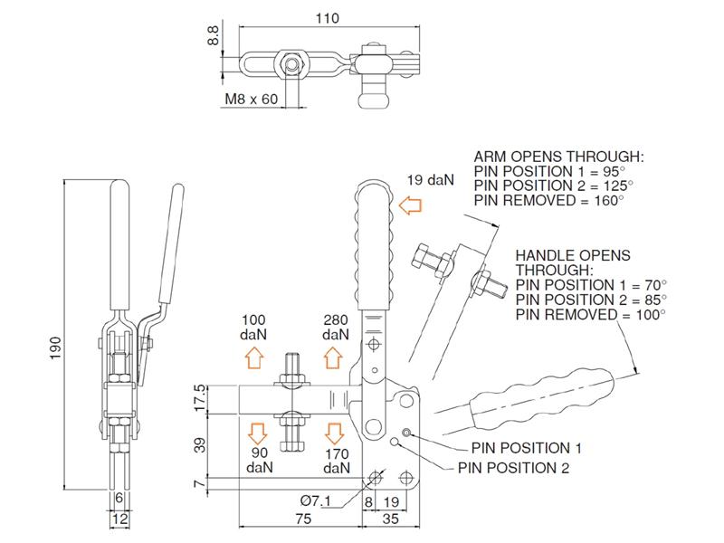 V250/1BBLC Vertical Positive Locking Clamps Locking Clamps Manual